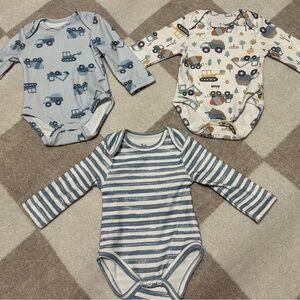 0-3 month boy onesie bundle